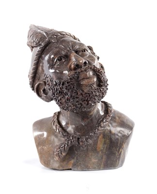 Lot 518 - A 20TH CENTURY CARVED MARBLE BUST