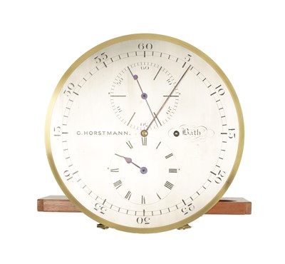 Lot 990 - GUSTAV HORSTMANN, BATH. A FINE MID 19TH CENTURY FIGURED MAHOGANY WALL REGULATOR CLOCK