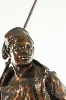 Lot 584 - ATT PIERRE-JULES MENE (1810 - 1879) A 19TH CENTURY FRENCH PATINATED BRONZE FIGURAL SCULPTURE