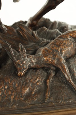 Lot 584 - ATT PIERRE-JULES MENE (1810 - 1879) A 19TH CENTURY FRENCH PATINATED BRONZE FIGURAL SCULPTURE
