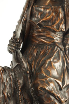 Lot 584 - ATT PIERRE-JULES MENE (1810 - 1879) A 19TH CENTURY FRENCH PATINATED BRONZE FIGURAL SCULPTURE