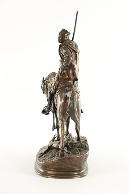 Lot 584 - ATT PIERRE-JULES MENE (1810 - 1879) A 19TH CENTURY FRENCH PATINATED BRONZE FIGURAL SCULPTURE