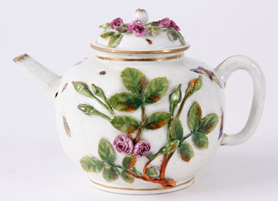 Lot 46 - EARLY 19th CENTURY EARTHENWARE TEAPOT possibly...