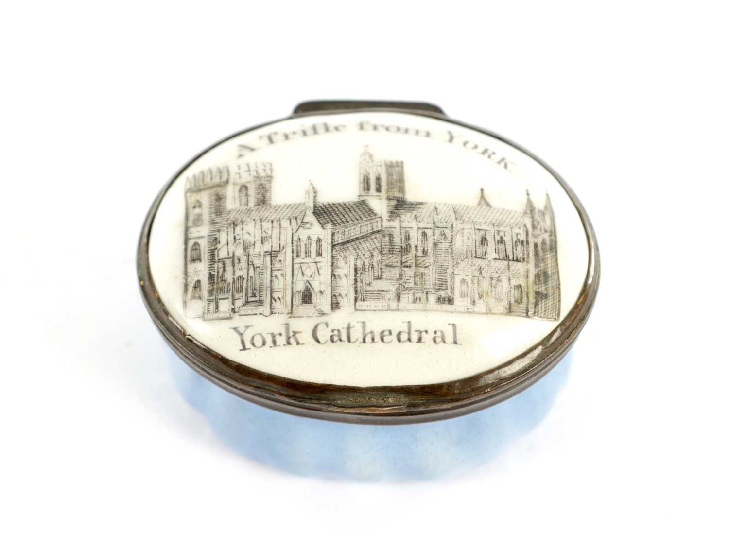 Lot 648 - AN 18TH CENTURY YORK CATHEDRAL PATCH BOX