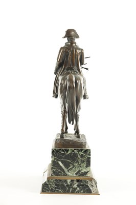 Lot 607 - EMILE PINEDO (1840-1916) A 19TH CENTURY PATINATED BRONZE FIGURE OF NAPOLIAN ON HORSEBACK
