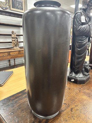Lot 170 - A LARGE PAIR OF JAPANESE MEIJI PERIOD BRONZE VASES BY MIAYO