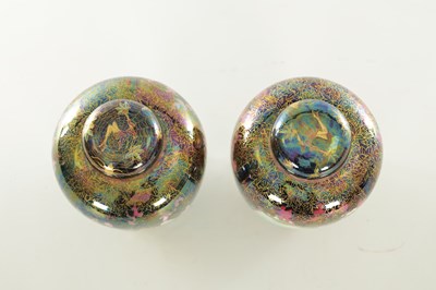 Lot 32 - A FINE PAIR OF 20TH CENTURY DAISY MAKEIG-JONES WEDGWOOD FAIRYLAND LUSTRE MALFREY GINGER JARS AND COVERS