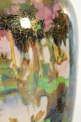 Lot 32 - A FINE PAIR OF 20TH CENTURY DAISY MAKEIG-JONES WEDGWOOD FAIRYLAND LUSTRE MALFREY GINGER JARS AND COVERS