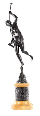 Lot 508 - A LARGE 19TH CENTURY GRAND TOUR PATINATED BRONZE SCULPTURE