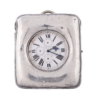Lot 1207 - A LATE 19TH CENTURY SWISS GOLIATH DESK WATCH