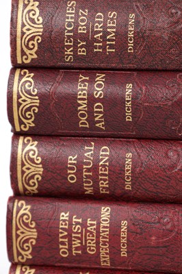Lot 349 - A FULLY ILLUSTRATED SET OF CHARLES DICKENS NOVELS