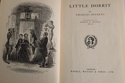 Lot 349 - A FULLY ILLUSTRATED SET OF CHARLES DICKENS NOVELS