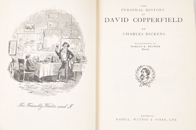Lot 349 - A FULLY ILLUSTRATED SET OF CHARLES DICKENS NOVELS