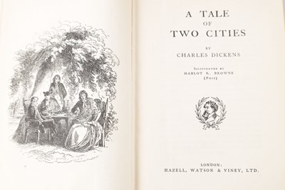 Lot 349 - A FULLY ILLUSTRATED SET OF CHARLES DICKENS NOVELS