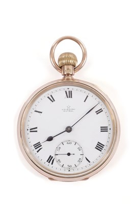 Lot 336 - AN EARLY 20TH CENTURY 9CT GOLD OPENFACED POCKET WATCH