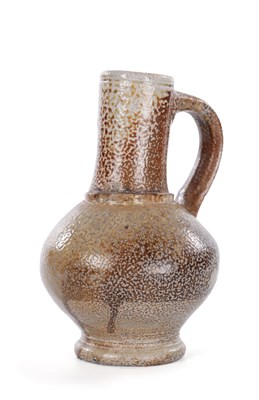 Lot 38 - A 16TH CENTURY GERMAN STONEWARE TIGERWARE JUG