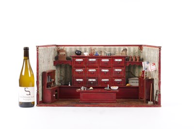 Lot 526 - A EARLY 20TH CENTURY MODEL PLAY SCENE OF A KITCHEN