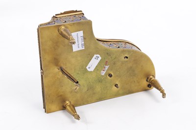 Lot 786 - A LATE 19TH CENTURY VIENNESE ENAMEL AND GILT BRASS GRAND PIANO FORM MUSIC BOX