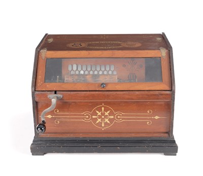 Lot 777 - A 19TH CENTURY AMERICAN AUTOPHONE CABINET ROLLER ORGAN