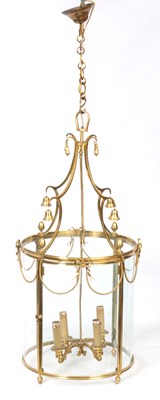 Lot 507 - A 20TH CENTURY CIRCULAR HANGING LANTERN with...
