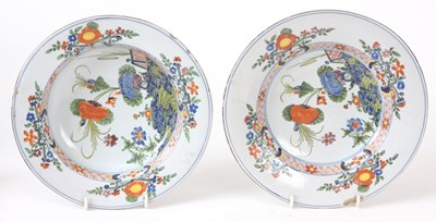 Lot 51 - A PAIR OF 18TH CENTURY ITALIAN FAIENCE PLATES...