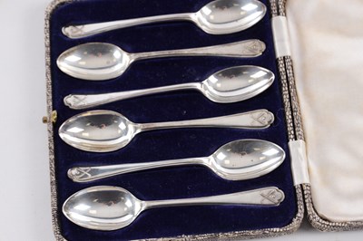 Lot 1687 - TWO CASED SETS OF MID 20TH CENTURY SILVER COFFEE AND TEA SPOONS
