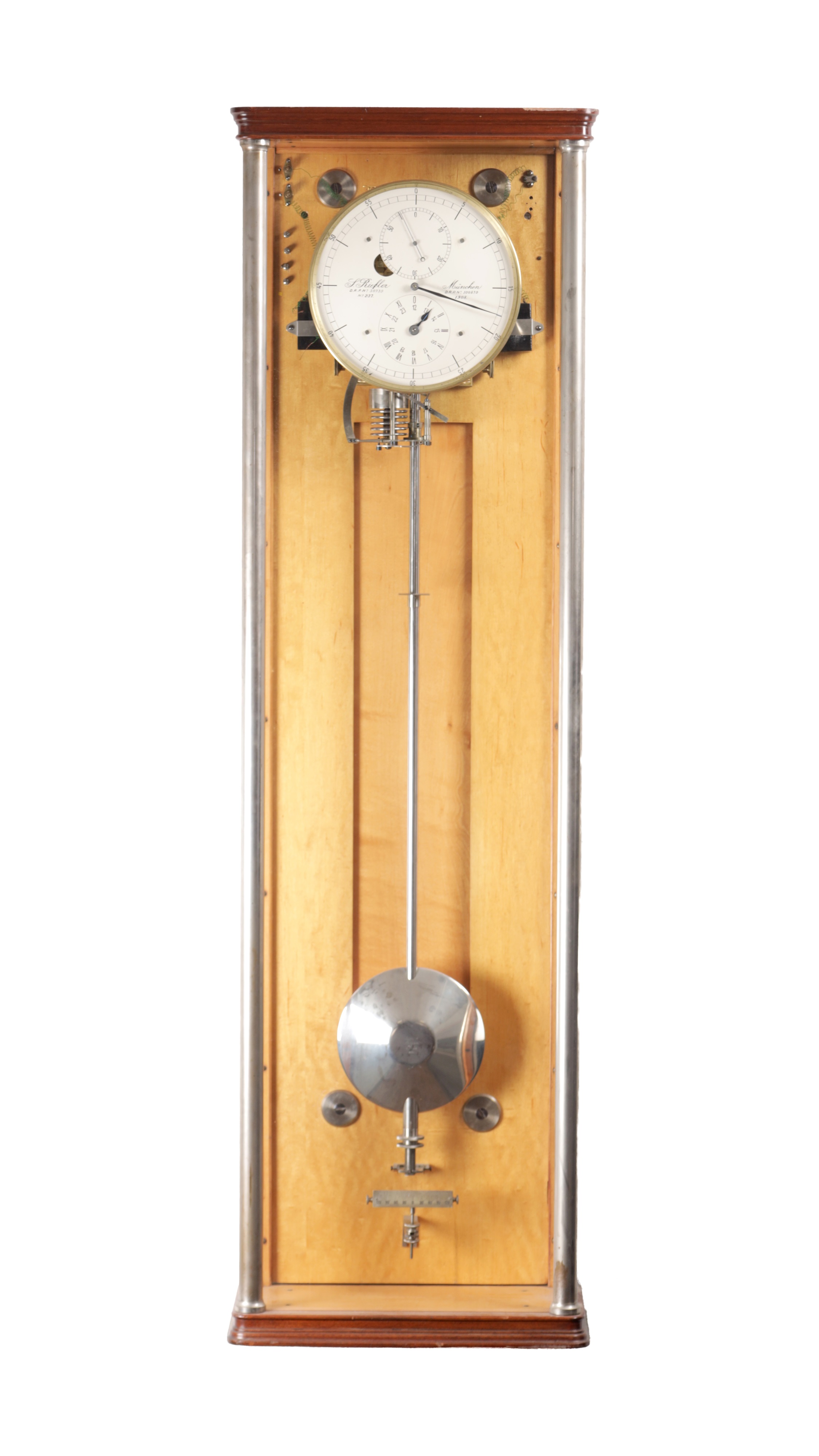 Antique clock auction lot