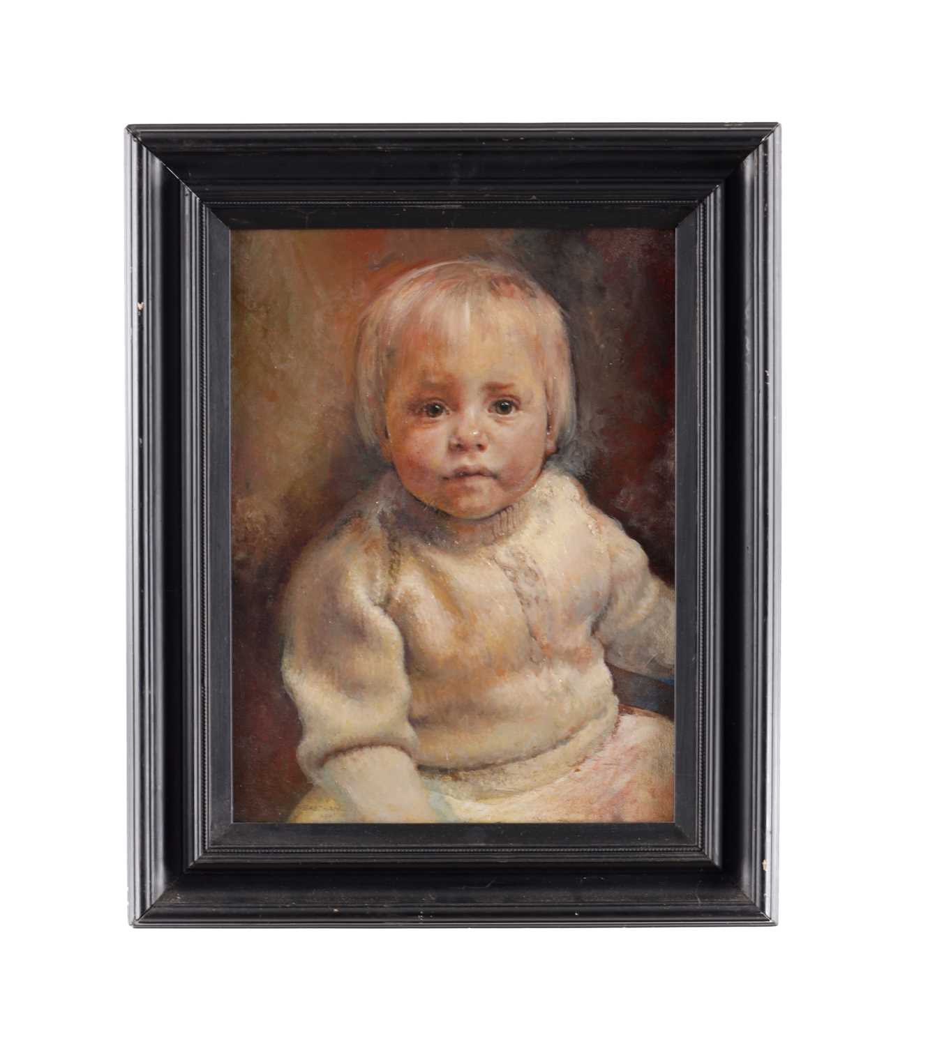 Lot 837 - A 20TH CENTURY BRITISH SCHOOL PORTRAIT OIL ON CANVAS