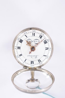 Lot 299 - BORDIER, GENEVE. AN 18TH CENTURY SILVER PAIR CASED VERGE POCKET WATCH