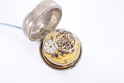 Lot 299 - BORDIER, GENEVE. AN 18TH CENTURY SILVER PAIR CASED VERGE POCKET WATCH