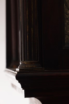 Lot 958 - THOMAS ISLES, LONDON. A GOOD GEORGE III FIGURED MAHOGANY EIGHT DAY LONGCASE CLOCK