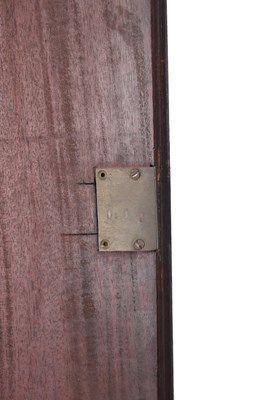 Lot 958 - THOMAS ISLES, LONDON. A GOOD GEORGE III FIGURED MAHOGANY EIGHT DAY LONGCASE CLOCK