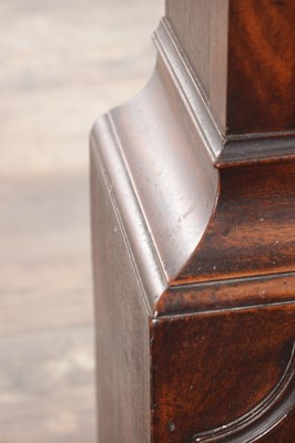 Lot 958 - THOMAS ISLES, LONDON. A GOOD GEORGE III FIGURED MAHOGANY EIGHT DAY LONGCASE CLOCK