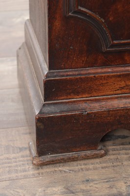 Lot 958 - THOMAS ISLES, LONDON. A GOOD GEORGE III FIGURED MAHOGANY EIGHT DAY LONGCASE CLOCK