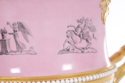 Lot 11 - AN IMPRESSIVE PAIR OF EARLY 19TH CENTURY WORCESTER BARR FLIGHT & BARR LIDDED ICE PAILS