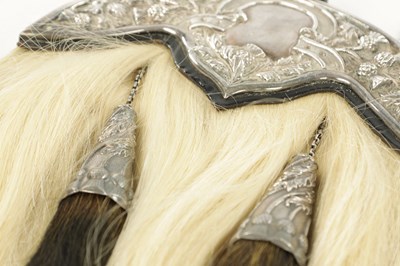 Lot 563 - A SCOTTISH SILVER MOUNTED GOATS HAIR SPORRAN