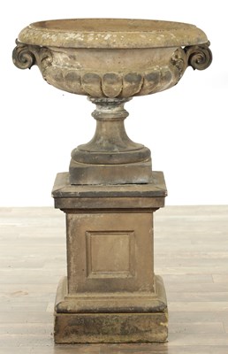 Lot 1299 - A GOOD REGENCY COADE STONE NEOCLASSICAL PERIOD GARDEN URN