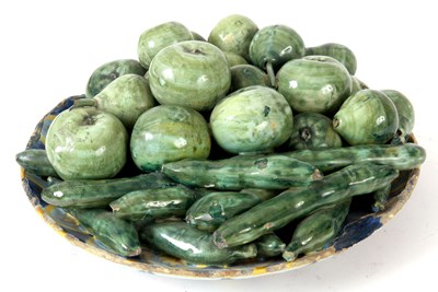 Lot 55 - AN ANTIQUE ITALIAN MAJOLICA RELIEF MODELLED...