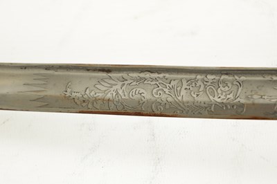 Lot 477 - A US MODEL 1850 UNION STYLE OFFICER'S SWORD WITH STEEL SCABBARD