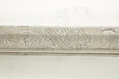 Lot 477 - A US MODEL 1850 UNION STYLE OFFICER'S SWORD WITH STEEL SCABBARD