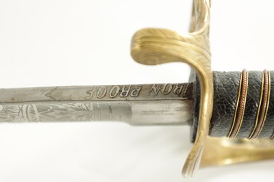 Lot 477 - A US MODEL 1850 UNION STYLE OFFICER'S SWORD WITH STEEL SCABBARD