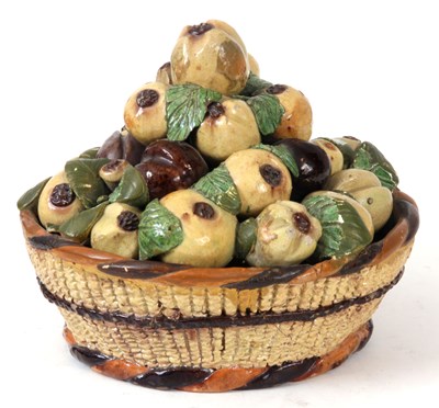 Lot 56 - A 19TH CENTURY EUROPEAN MAJOLICA LIFELIKE...