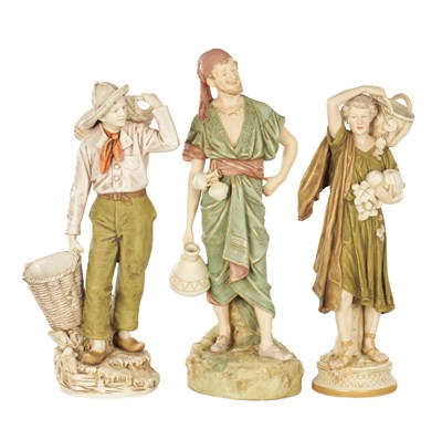 Lot 47 - A COLLECTION OF LATE 19TH/20TH CENTURY LARGE ROYAL DUX PORCELAIN FIGURES