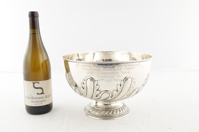 Lot 100 - A LATE 19TH CENTURY SILVER ROSE BOWL