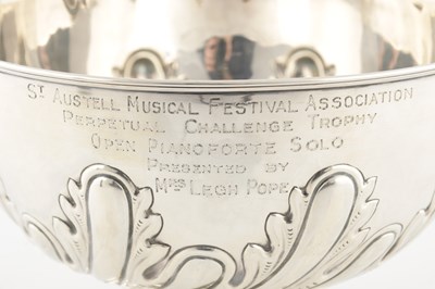 Lot 100 - A LATE 19TH CENTURY SILVER ROSE BOWL