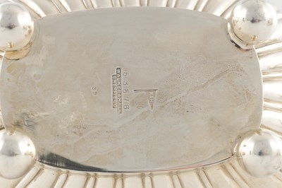 Lot 107 - A GOOD QUALITY GEORGE VI SILVER FOUR PIECE SILVER TEA SERVICE