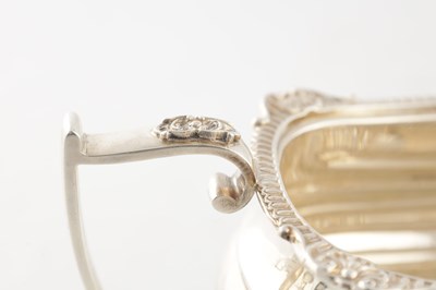 Lot 107 - A GOOD QUALITY GEORGE VI SILVER FOUR PIECE SILVER TEA SERVICE