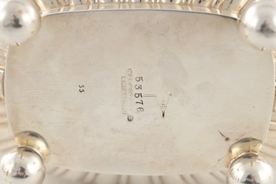 Lot 107 - A GOOD QUALITY GEORGE VI SILVER FOUR PIECE SILVER TEA SERVICE