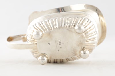Lot 107 - A GOOD QUALITY GEORGE VI SILVER FOUR PIECE SILVER TEA SERVICE