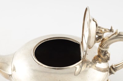 Lot 161 - A GEORGE IV SILVER THREE PIECE TEA SET